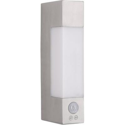 Forlight - wandleuchte IP44 litus with sensor led 5,3 w 4000 k edelstahl 420 lm Image