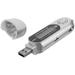 Portable 8GB 1.3-inch LCD Screen Digital MP3 Player USB Flash Drive with /MIC /3.5mm Audio Jack (Silver)