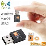 USB WiFi Adapter AC600Mbps 2.4/5GHz Wireless USB WiFi Network Adapter 802.11 Wireless For Laptop/Desktop/PC