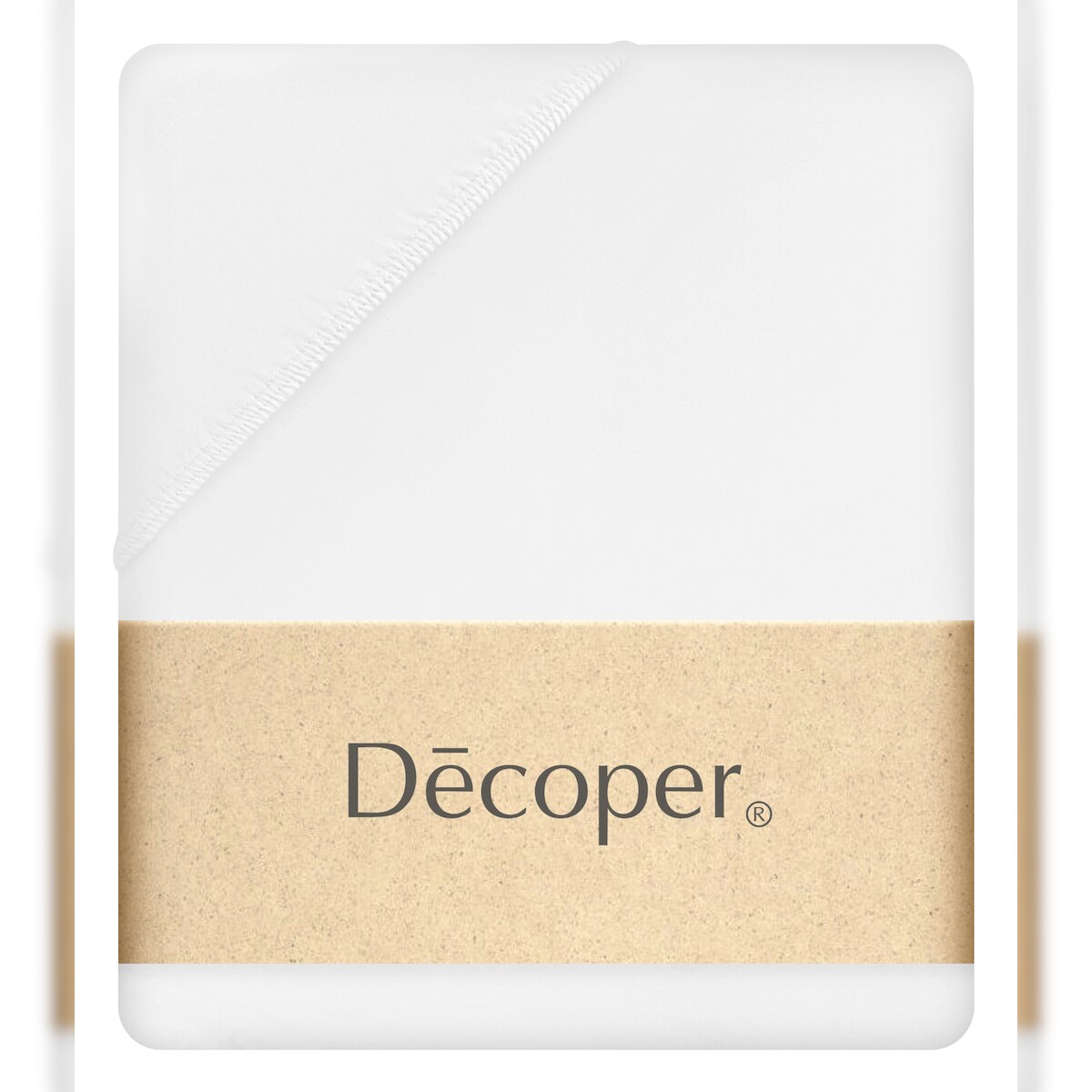 Decoper ® Mako-Feinjersey Spannbettlaken aus 100% Baumwolle | Atmungsaktiv & kuschelig weich | bis 25 cm Matratzenhöhe | 90-100 cm x 200 cm Image