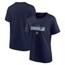 Aston Villa UEFA Champions League-Qualifikations-T-Shirt – Marineblau – Damen