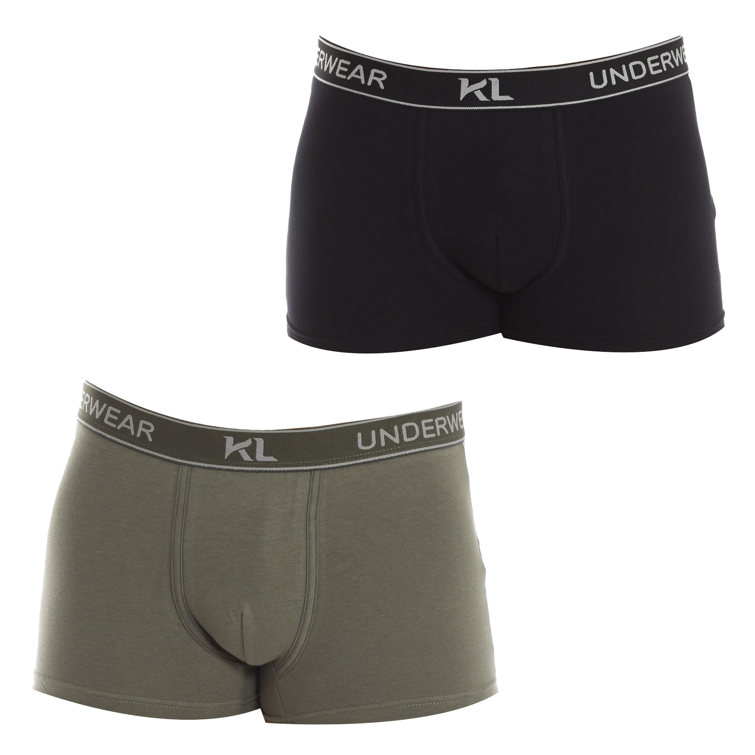 Pack-2 Atmungsaktive Stoff-Boxershorts mit anatomischer Vorderseite KL2014 men Image