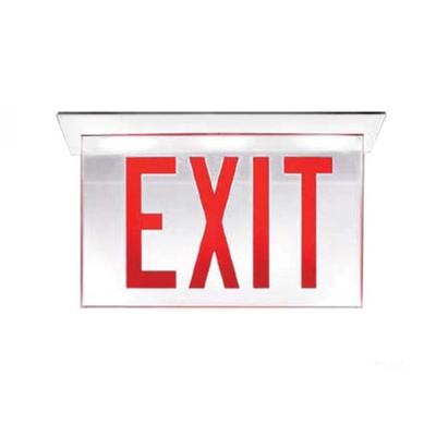Philips 491253 - RGLOLEDXW 120/277 volt Clear Panel / Red Letters Edge-Glo LED Exit Light