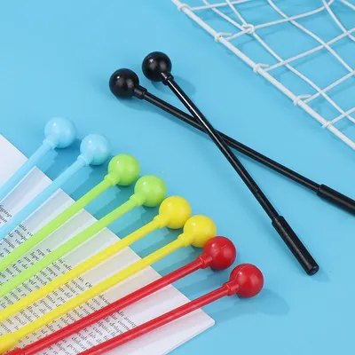 2Pcs Percussion Drum Sticks Mallets Drumsticks Adults Kids Stick Mallet Plastic Instrument