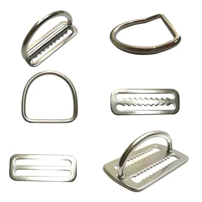 2" Stainless Steel Scuba Diving Weight Belt Slide Keeper D Ring Webbing Harness Belt Retainer