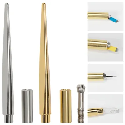 Gold Tebori Pen Stainless Steel Professional Permanent Makeup Tattoo Manual Pen For Microblading