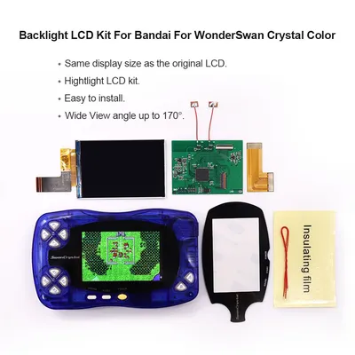 Newest IPS Backlight LCD Screen Display For BANDA WonderSwan SwanCrystal Wonder Swan Crystal