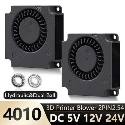 GDSTIME 40mm 3D Printer Parts 40x40x10mm 4010 Dual Ball 12V 2Pin USB Printer Cooling Accessories DC Turbo Blower Fan Radial Fans
