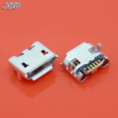 JCD 30pcs Micro USB 5 Pin Jack Female Socket B type horn connector for Tail charging Mobile phone