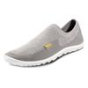 Barfußschuh LEGUANO "Score", Damen, Gr. 45, grau, Textil, kontrastfarbene Details, sportlich, Schuhe Barfußschuh Slipper Socksneaker, Bequemschuh, Flats, Komfortschuh, für Maschinenwäsche geeignet