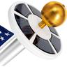 Solar Flag Pole Light 42LED White Lighting Super Bright Flag Pole Lights 100% Flag Coverage Fits Most Flag Poles Flag Pole Lights Solar Powered Bright Energy Saving LEDs For Xmas New Year Lights