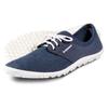 Barfußschuh LEGUANO "Juno", Damen, Gr. 41, blau (navy), Textil, Lederimitat, sportlich, Schuhe Barfußschuh, Schlupfschuh, Bequemschuh mit speziell entwickelter Halbkugel-Sohle