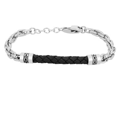 Edelstahlarmband ADELIA´S "Damen Armband aus Edelstahl 21 cm", silber, Armbänder, Damen, 21, Edelstahl