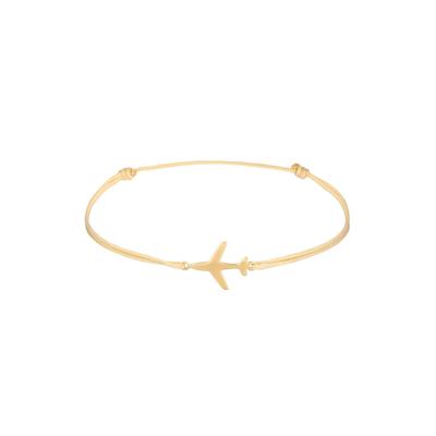 Elli Flugzeug Nylon Travel 925 Sterling Silber goldfarben Damen Image
