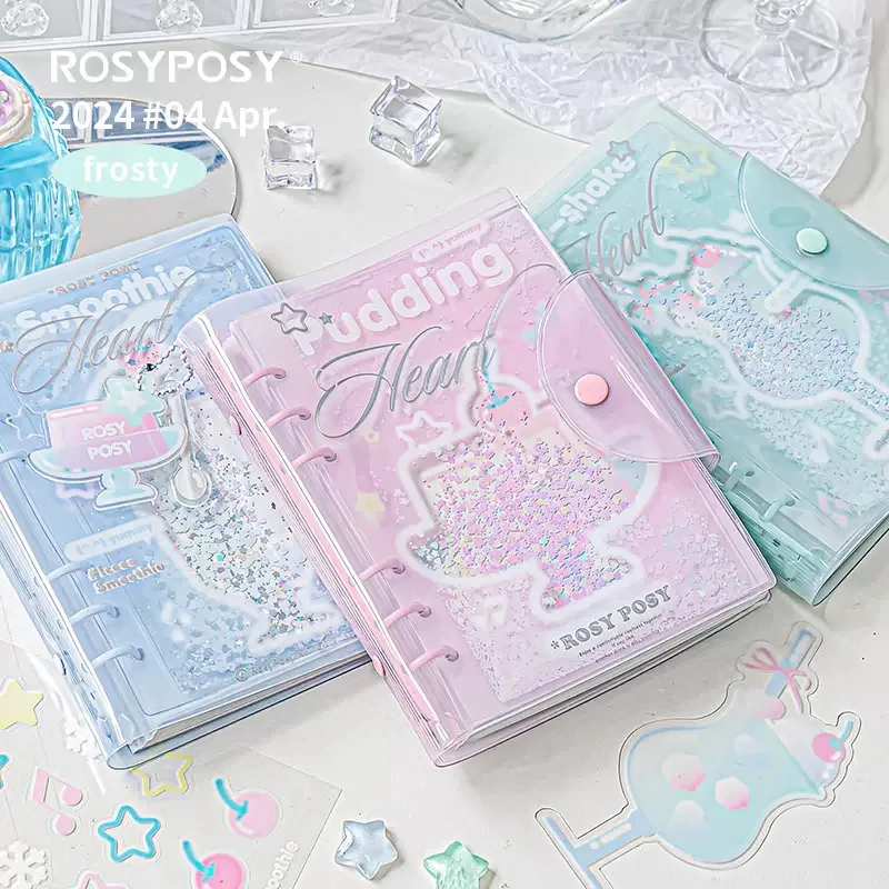 MINKYS Sommereis-Binder-Notizbuch, Planer, jährlich, täglich, wöchentlich, Agenda, Buch, Fotobuch, Kawaii, Schule, Schreibwaren Image