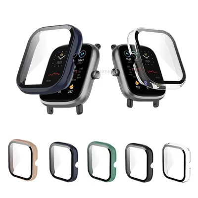Schutzhülle für Huami Amazfit Bip U/U Pro/GTS 3/GTS 2 Mini-Schutzhülle Hard PC Voll schutz Glas Displays chutz folie Image