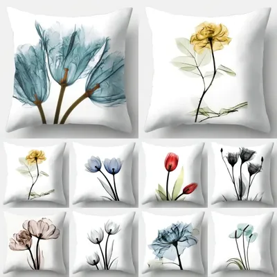 Aquarell Blumen Serie Kissen bezug Wohnzimmer Sofa Wohnkultur Kissen bezüge Bürostuhl Sitz Kissen Image