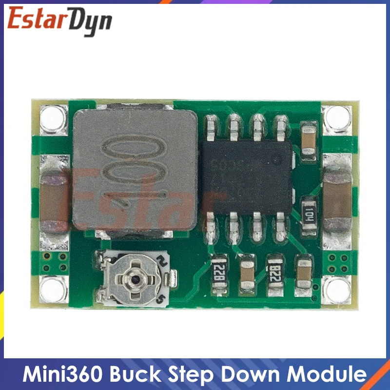 5 stücke mini360 DC-DC hm Buck-Wandler Step-Down-Strom versorgungs modul 4,75-23V auf 1-17V 340kHz mini-360 ultra klein 17x11x3,8mm Image