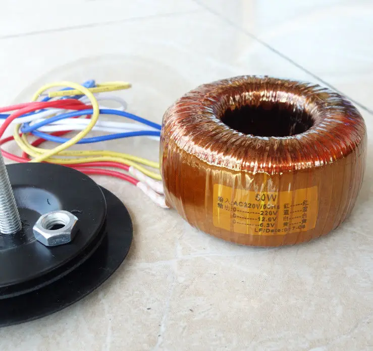 GZLOZONE 50W Toroid Transformator Für Tube Preamp 110V/220V Zu 220V + 6,3 V + 12,6 V L13-12 Image