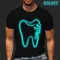 T-shirt con stampa dente per uomo abbigliamento donna manica corta abbigliamento Unisex Smile