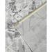 Gray 160 x 40 x 0.4 in Area Rug - 17 Stories Faora Area Rug w/ Non-Slip Backing Metal | 160 H x 40 W x 0.4 D in | Wayfair
