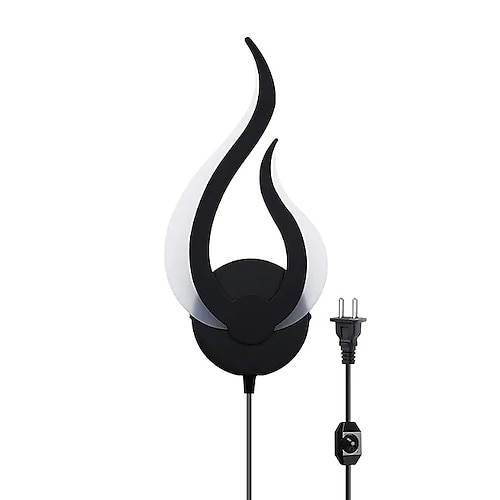 Plug-in-Wandleuchte 1pc 2pcs dimmbare LED-Wandleuchte 10W moderne Innenwandleuchte Acryl-Wandleuchte mit 6 Fuß (ca. 1,8 m) Steckerkabel geeignet für Wohnzimmer, Schlafzimmer und Treppe AC110V AC220V Image