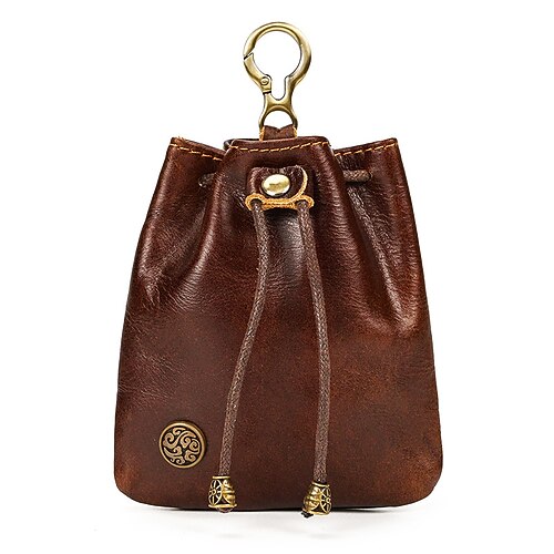 Retro Vintage Mittelalterlich Renaissance Gürteltasche Geldbörse Wikinger Ranger Elfen Kostüm Keltisch Vikinger Fantasie Halloween Karneval Maskerade Party Renaissance-Messe LARP Erwachsene Tasche Image