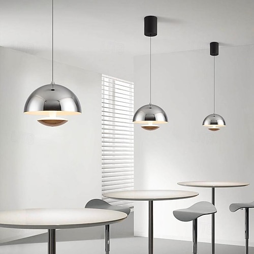 LED-Pendelleuchte, Kücheninsel-Pendellampe, modern, 1-flammig, 18/23 cm, Metall, lackierte Oberflächen, moderner nordischer Stil, Schlafzimmer, Esszimmer, 110–240V Image
