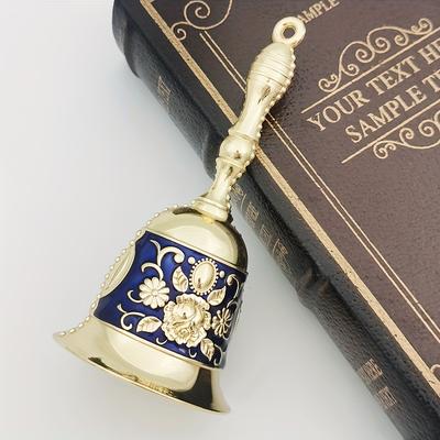 TEMU Hand- Decorative Bell, Vintage , Meal Serving Bell, Golden Bell, Elderly Bell, , , Service Bell, Christmas Bell