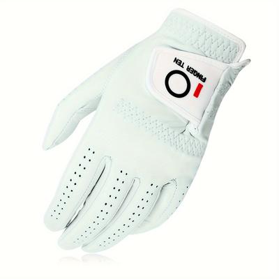 1 Pack Men's Premium Soft Cabretta Golf Gloves For...