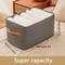 TEMU Clothes Storage Basket Foldable Steel Ring Storage Box Household Drawer Dustproof Non-woven Pants Storage Box