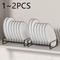 TEMU 1pc Plate Holders, Countertop Dish Drying Racks, Household Vertical Metal Plate Organizers, For Kitchen Countertop And Cupboard, Kitchen Organizers And Storage, Kitchen Accessories