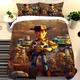 Disney Cartoon Quilt Cover with Toy Story Anime Bedding Set Full Pillowcase King Size 3D Print Buzz