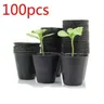 100pcs/set Household Garden Plastic Plant Nutrition Pots Practical Durable Soft Plant Nutrition Pots