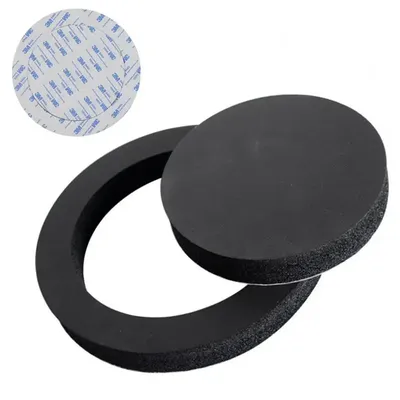 Car Door Speaker Insulation Self Adhesive Car Speaker Ring Foam Baffles Universal Car Foam Speaker Enhancer System Kit 6.5 Inch