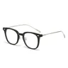 New Anti-blue Light Flat Mirror Oval Cold Tea Color Artefact Transparent Glasses Frame For Women And