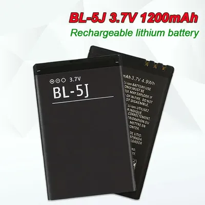 BL 5J Lithium-ion Bl5J Battery 1200mAh for Nokia X1-01 X6 5230 5233 N900 C3 5802i 5235 5900 5800XM Bl-5j Mobile Phone Batteries