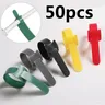 50 pcs Reusable ties Hook and loop fastener Tape Nylon velcros Cable Ties velcros Strap wire home