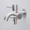 Water Tap Faucet Sink Basin Faucet 1 in 2 out Double Spout Double Switch for Washing Machine Kitchen