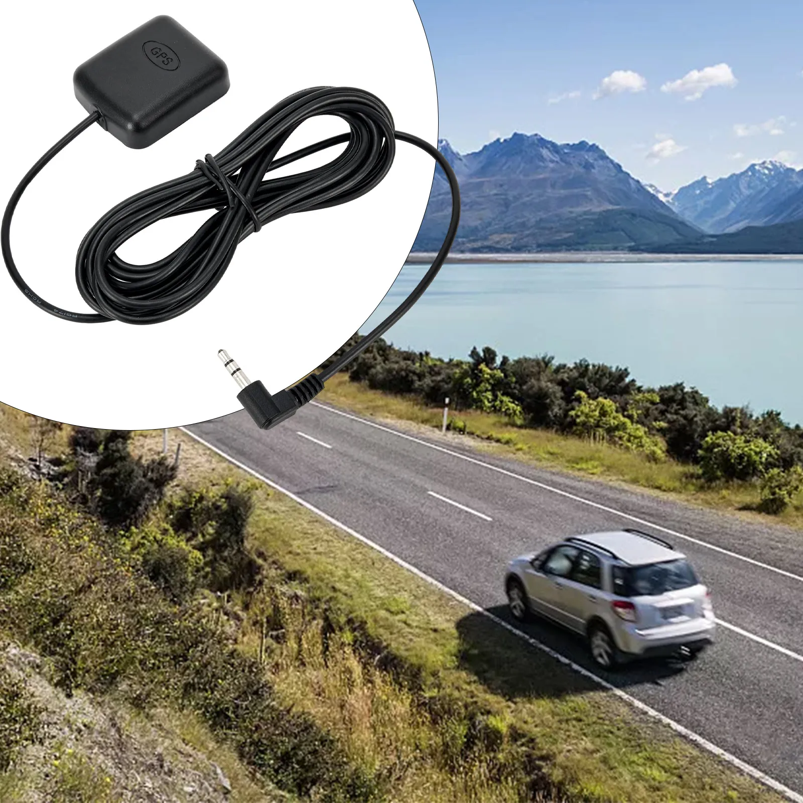 GPS Receiver With Antenna 3.5mm Interface For Car Truck SUV Dash Cams Dash Camera External GPS Antenna Auto Aerial Adapter