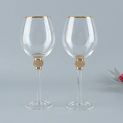 2 PCS Wine Glass Cup Crystal Creative Champagne Red Wine Cups Phnom Goblet Gifts for Wedding Party