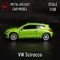 1:36 Car Model Replica VW Scirocco Scale Metal Diecast Miniature Art Vehicle Collection Hobby Xmas
