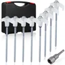 20 Pcs Stakes For Tent Camping Tent Stakes Screw In Tent Pegs Metal Tent Stakes Heavy Duty Tent
