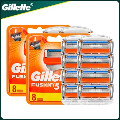 Gillette Fusion 5 Shaver Blade 5 Layers Safety Manual Shaving Head Replacement Beard Razor Refills