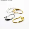 10*19mm 20pcs Silver Color Gold Plated French Earring Hooks Wire Settings Base Settings