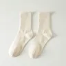 Mid -tube men's manufacturers wholesale mid -tube men's solid color adult socks sports socks and