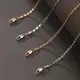 XP Jewelry --( 50 cm * 2.5 mm ) Gold Plated 18 K Classic Flat 20 inch Chain Necklaces For Cool