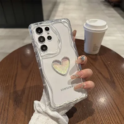 S 22 23 21 Cute 3d Love Heart Silicone Case For Samsung Galaxy S24 S22 S21 Ultra S23 Fe Ultra Plus