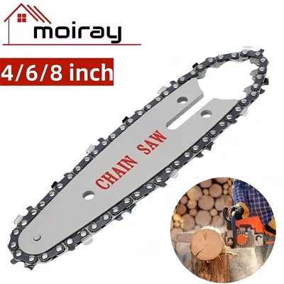 4/6/8 Inch Chainsaw Chain Guide Electric Chainsaw Chains and Guide Used for Logging and Pruning