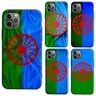 Gypsy Romani Roma Flag TPU Case For iPhone 11 12 13 Pro Max mini X XS Max XR 6S 7 8 Plus SE 2020